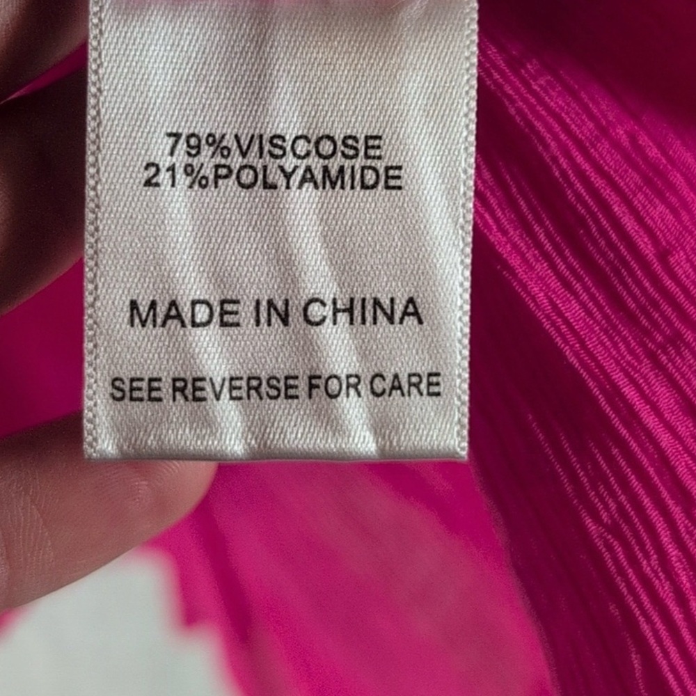 Lucy Paris Fuchsia Ruffled Blouse - Picture 5 of 5